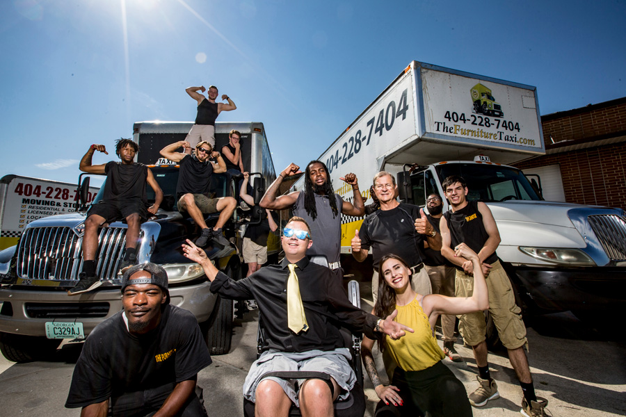 atlanta furniture taxi moving company team