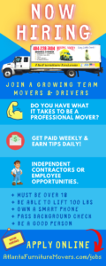 Now hiring movers and drivers.
